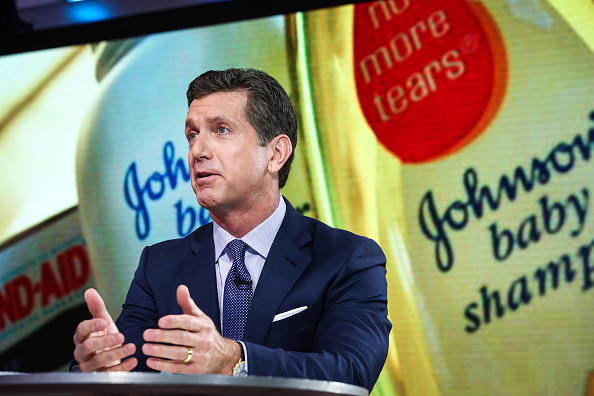 Alex Gorsky, chairman and chief executive officer at Johnson & Johnson, speaks during a Bloomberg Television interview in New York, U.S., on Monday, June 26, 2017. Gorsky discussed the state of health care in America and the Republican Senate health care bill. Photographer: Christopher Goodney/Bloomberg via Getty Images