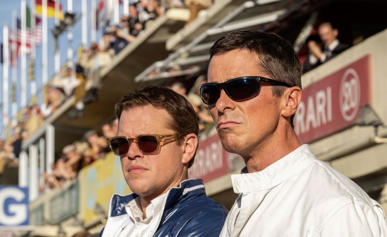 Ford v Ferrari Carroll Hall Shelby (played by Matt Damon) and Ken Miles (played by Christian Bale)