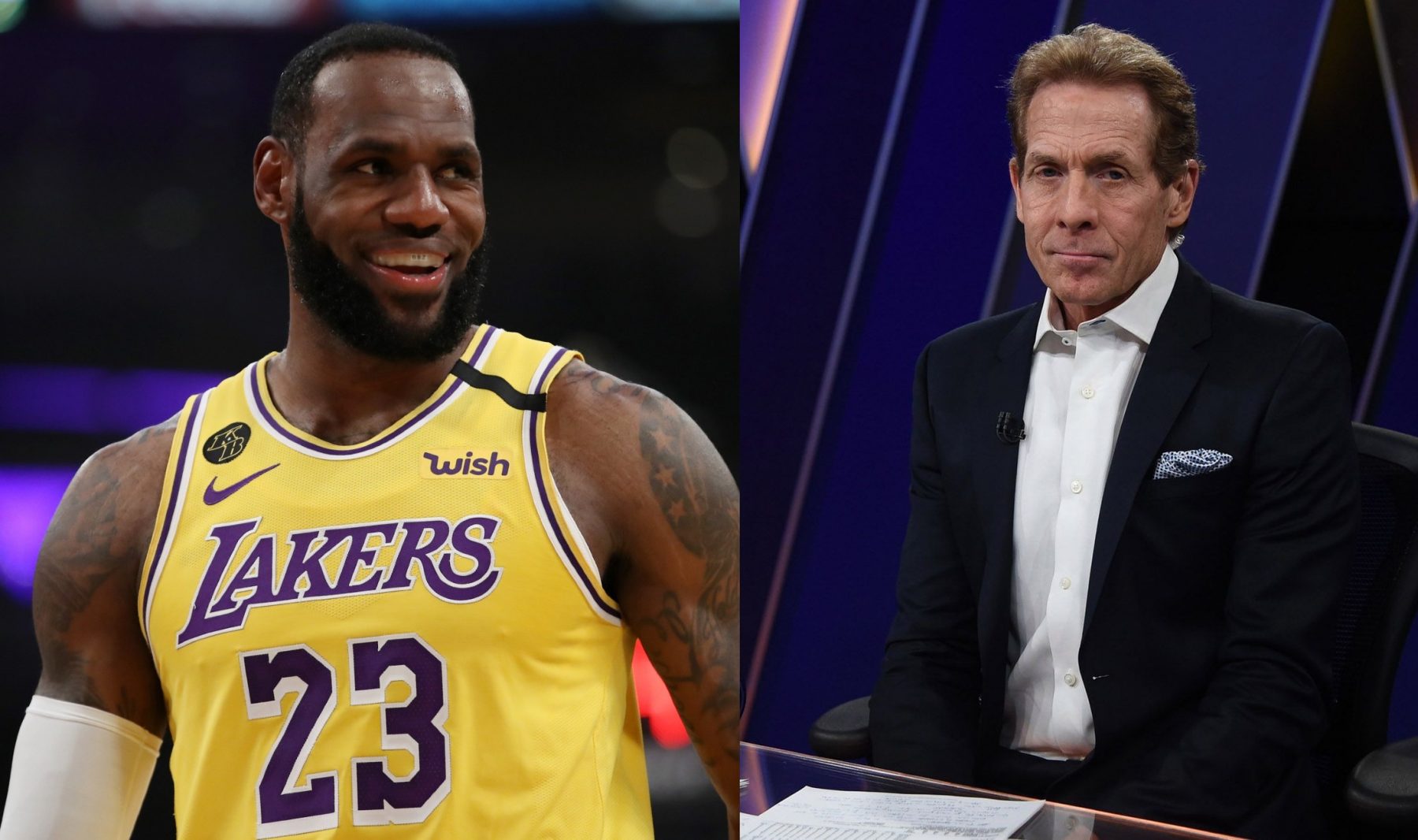 LeBron James and Skip Bayless