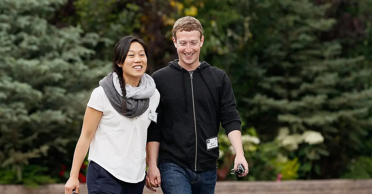 Mark Zuckerberg and wife