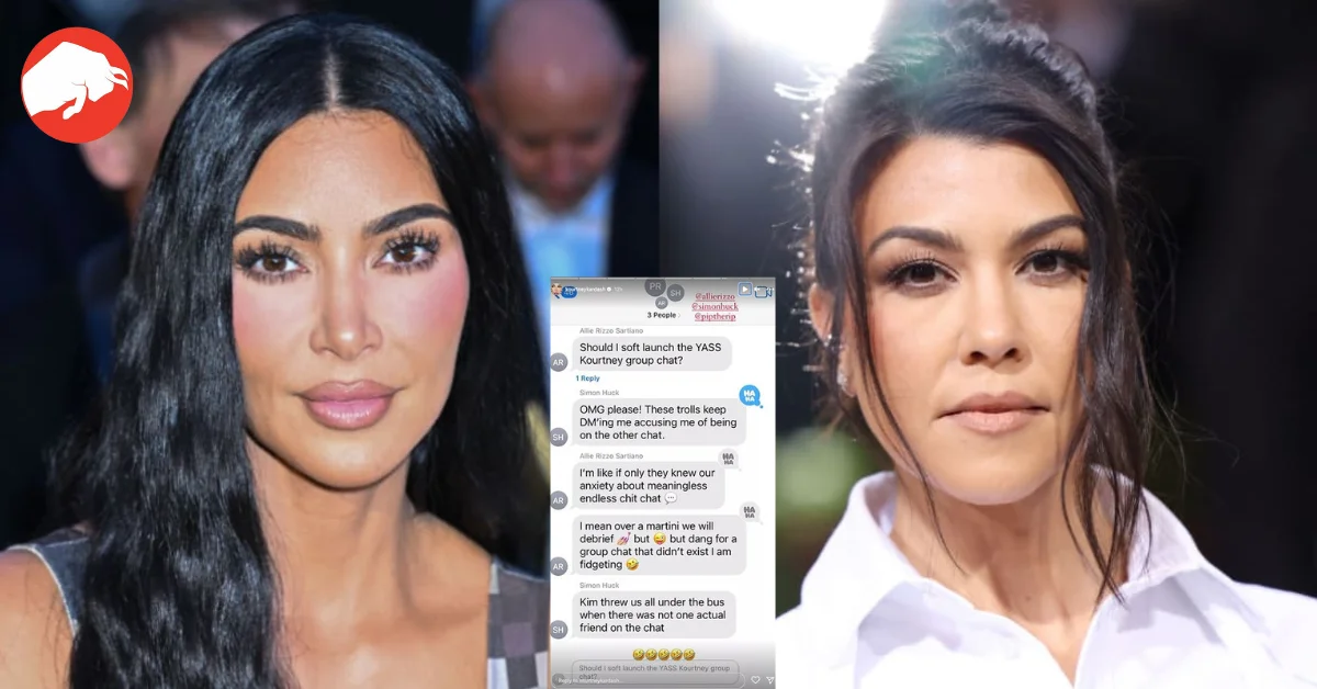 Kourtney Kardashian Denies Kim's Group Chat Allegation