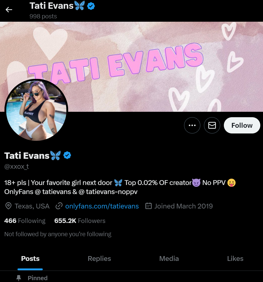 tati evans twitter