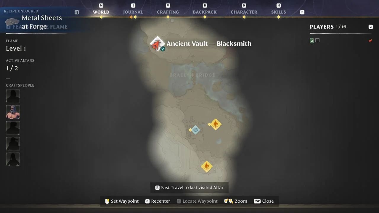 Enshrouded Guide: Blacksmith Shop Building and Location Finding