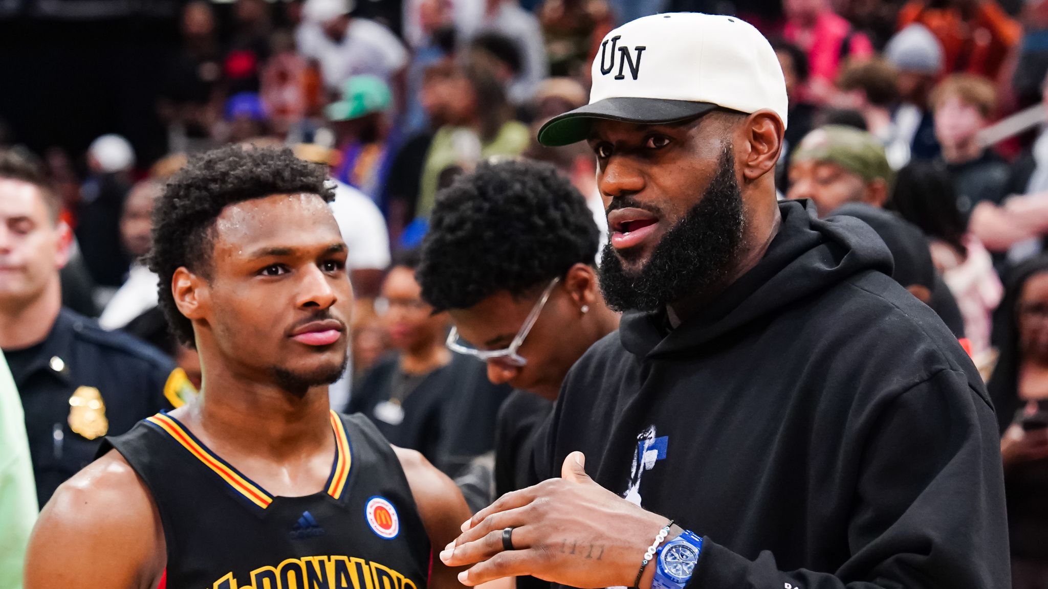 Bronny James Challenges LeBron James for a 1-on-1 Showdown