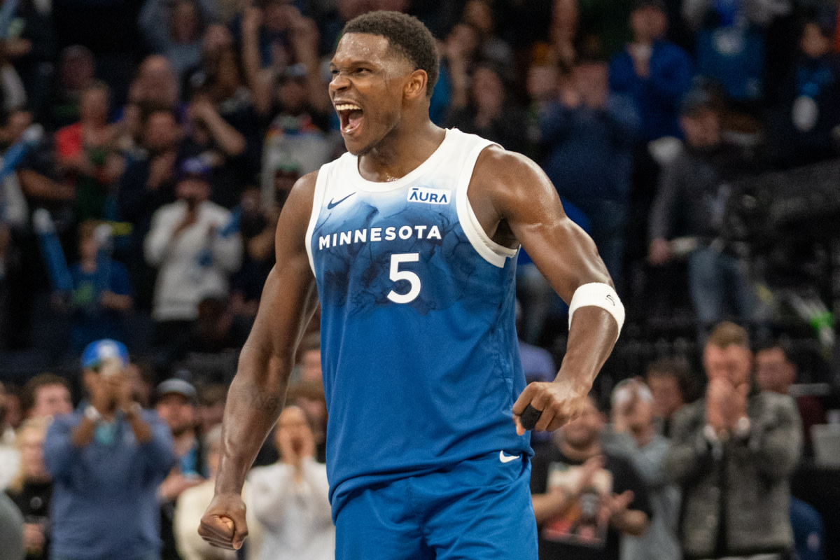 Anthony Edwards Cheers Coach Chris Finch As Minnesota Timberwolves Advance to Conference Finals