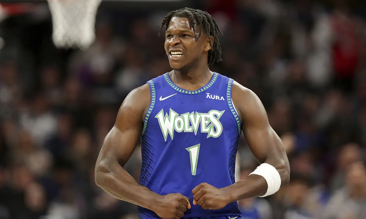 Anthony Edwards Cheers Coach Chris Finch As Minnesota Timberwolves Advance to Conference Finals