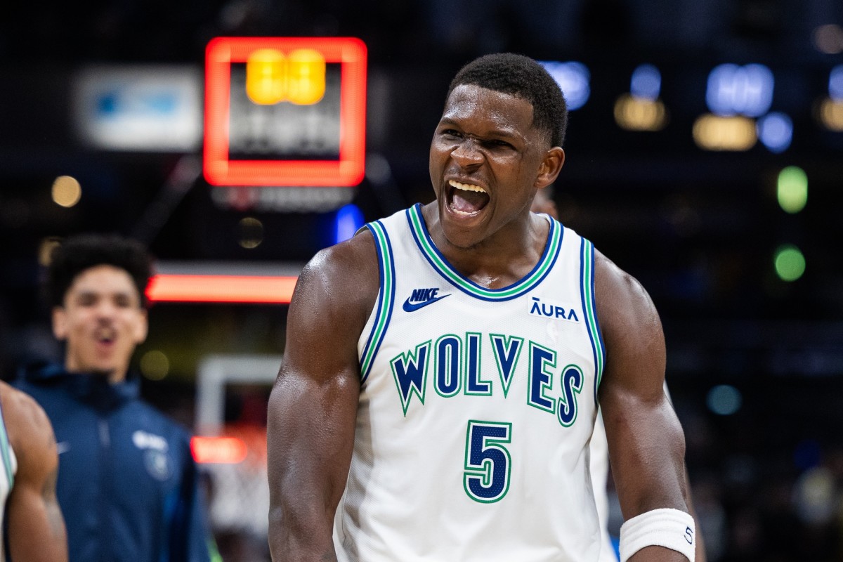 Anthony Edwards Cheers Coach Chris Finch As Minnesota Timberwolves Advance to Conference Finals