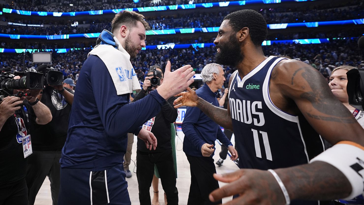 Kyrie Irving and Luka Doncic Lead Mavericks to 3-0 Series Lead Over Timberwolves, Close to NBA Final---