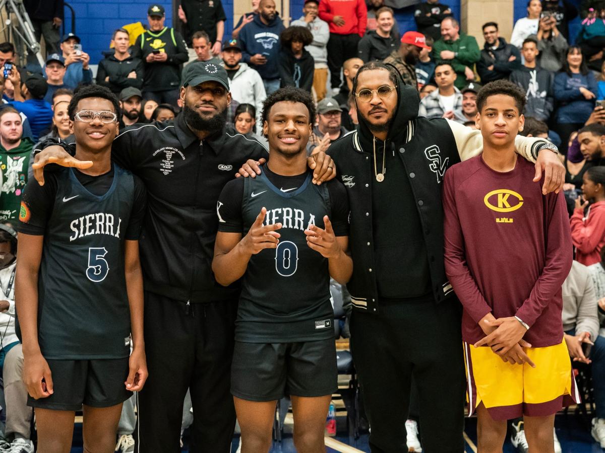 LeBron James Celebrates Bryce James and Kiyan Anthony’s Selection for Highly Anticipated Youth Basketball Match