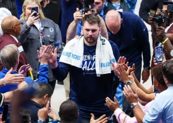 Luka Dončić Celebrates Game 3 Win With NFL Star Travis Kelce A Night of Champions in Dallas