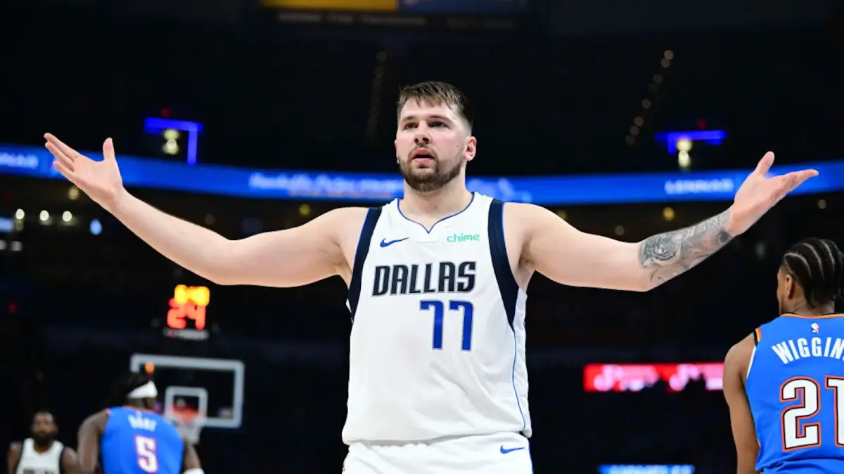 Luka Doncic Grabs Attention With Fashionable Headband During Dallas Mavericks Game 6 Preparations