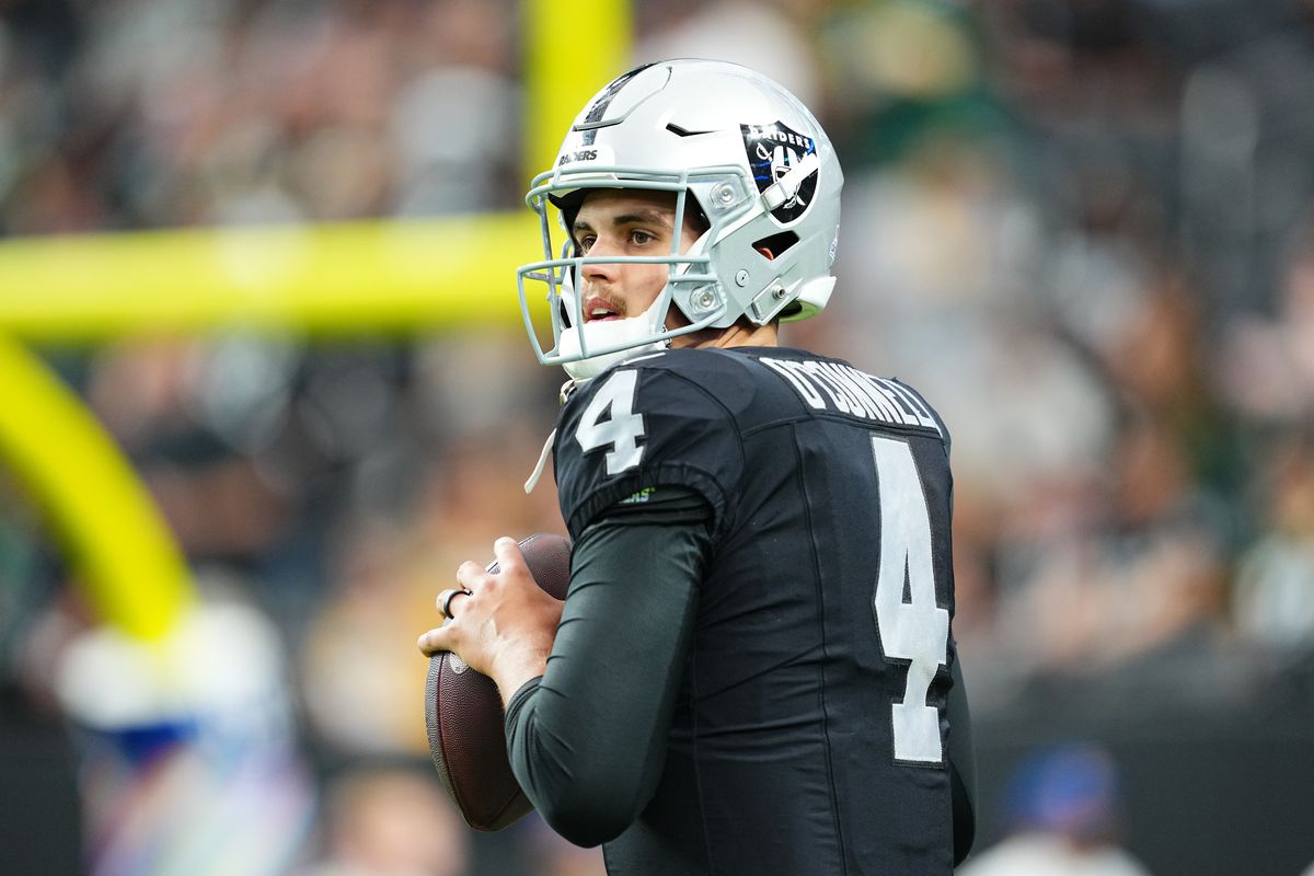 NFL News: Las Vegas Raiders’ Aidan O’Connell’s Respectful Shift, Honoring Derek Carr with No. 12 Legacy