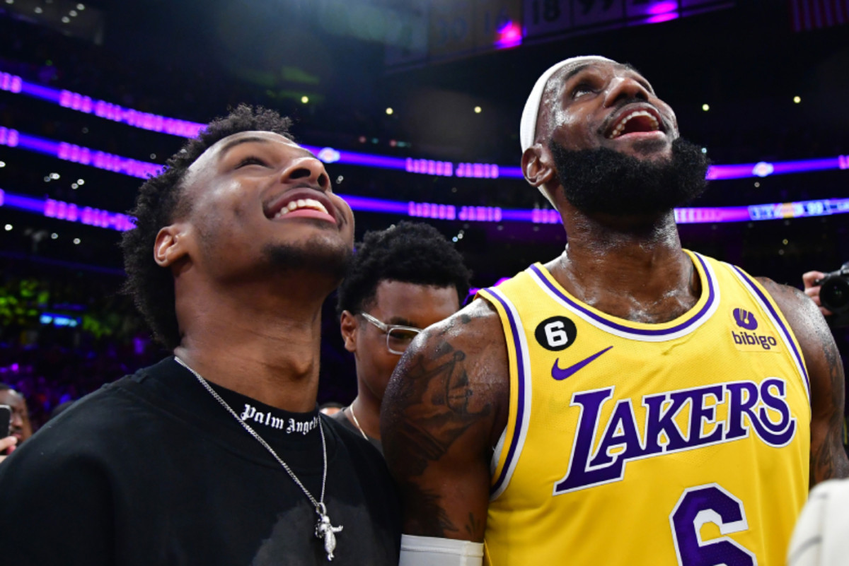 Bronny James Lights Up Phoenix Suns Draft Workout A Rising Star in Action