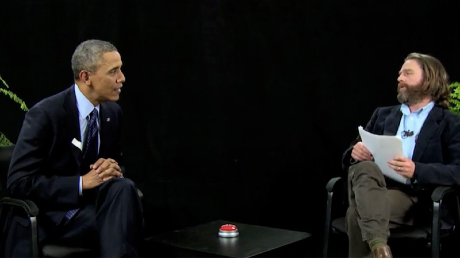 Watch Barack Obama Hilariously Outsmart Zach Galifianakis in a Viral 'Between Two Ferns' Skit