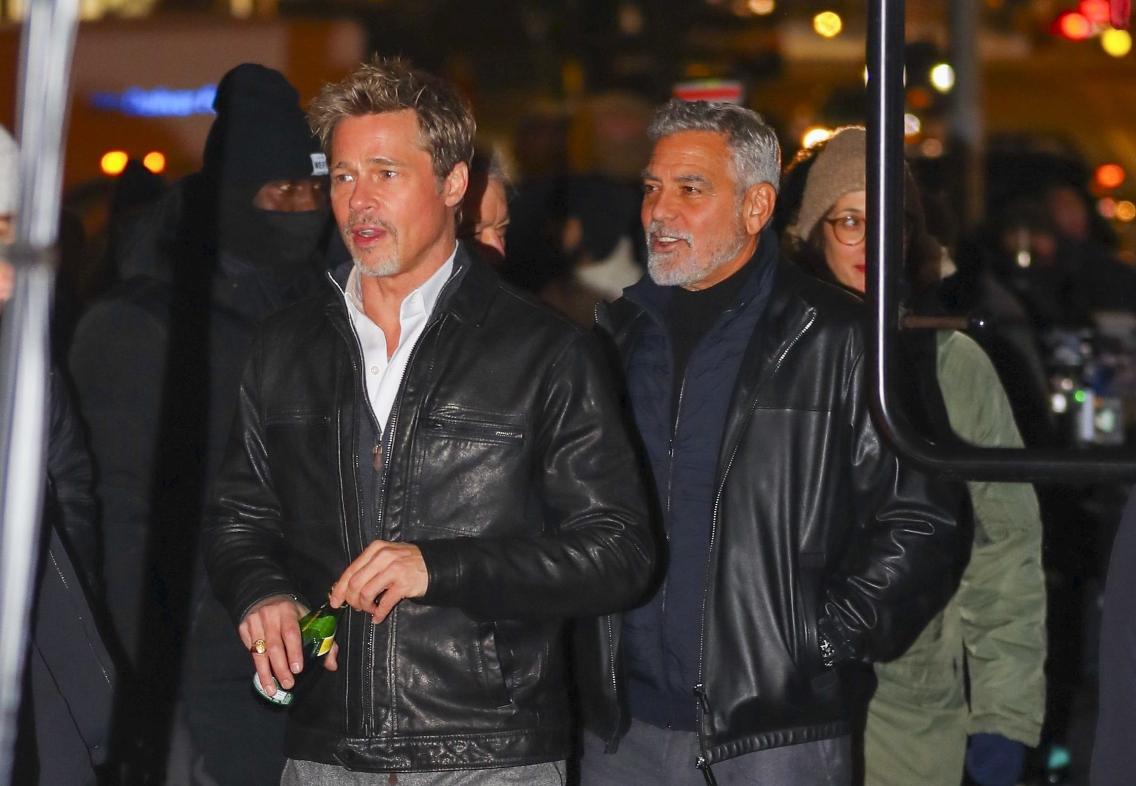 George Clooney and Brad Pitt Debunk Wild Salary Rumors for 'Wolfs' at Venice Film Festival